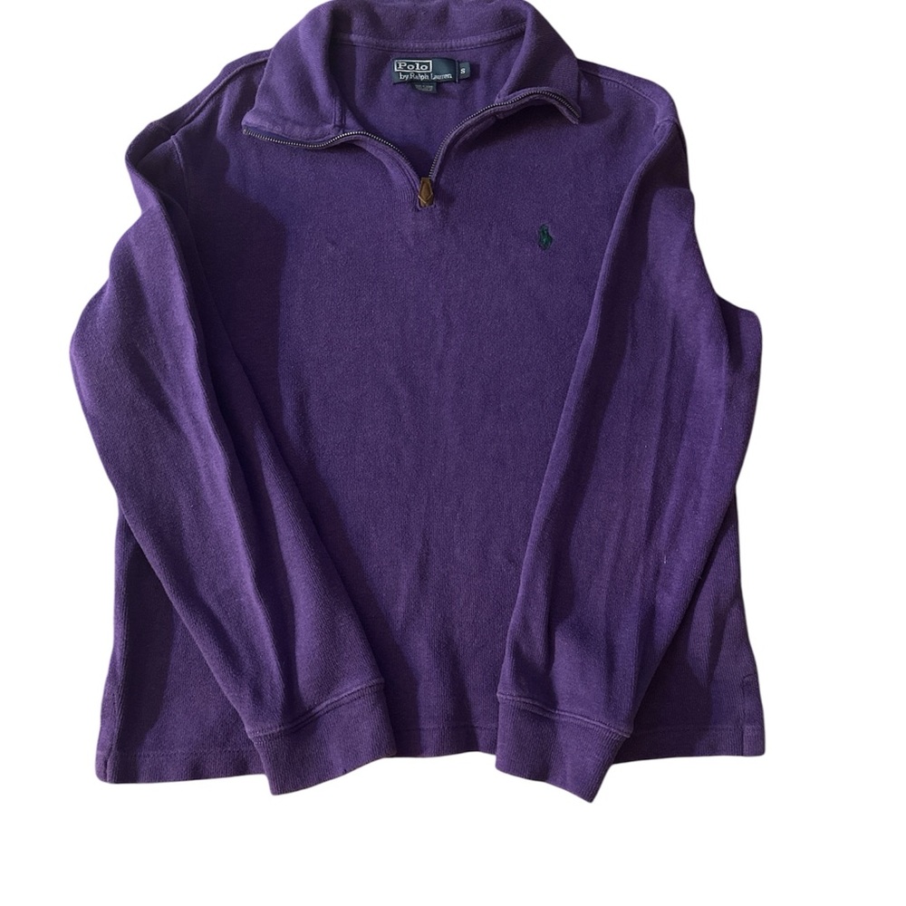 Polo by Ralph Lauren Purple Quarter-Zip Pullover